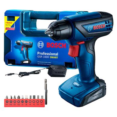 Taladro Atornillador Inalmbrico 12V GSR 1000 Smart + Maletn Bosch