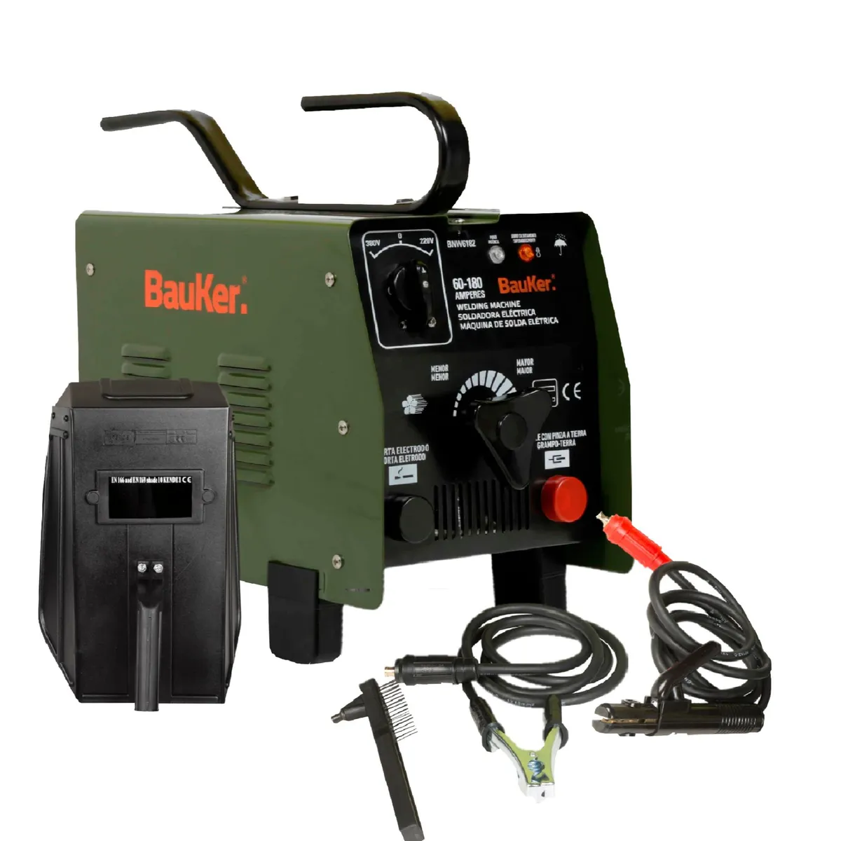 BAUKER - Soldadora Arco Eléctrica 8500W 180A Bauker