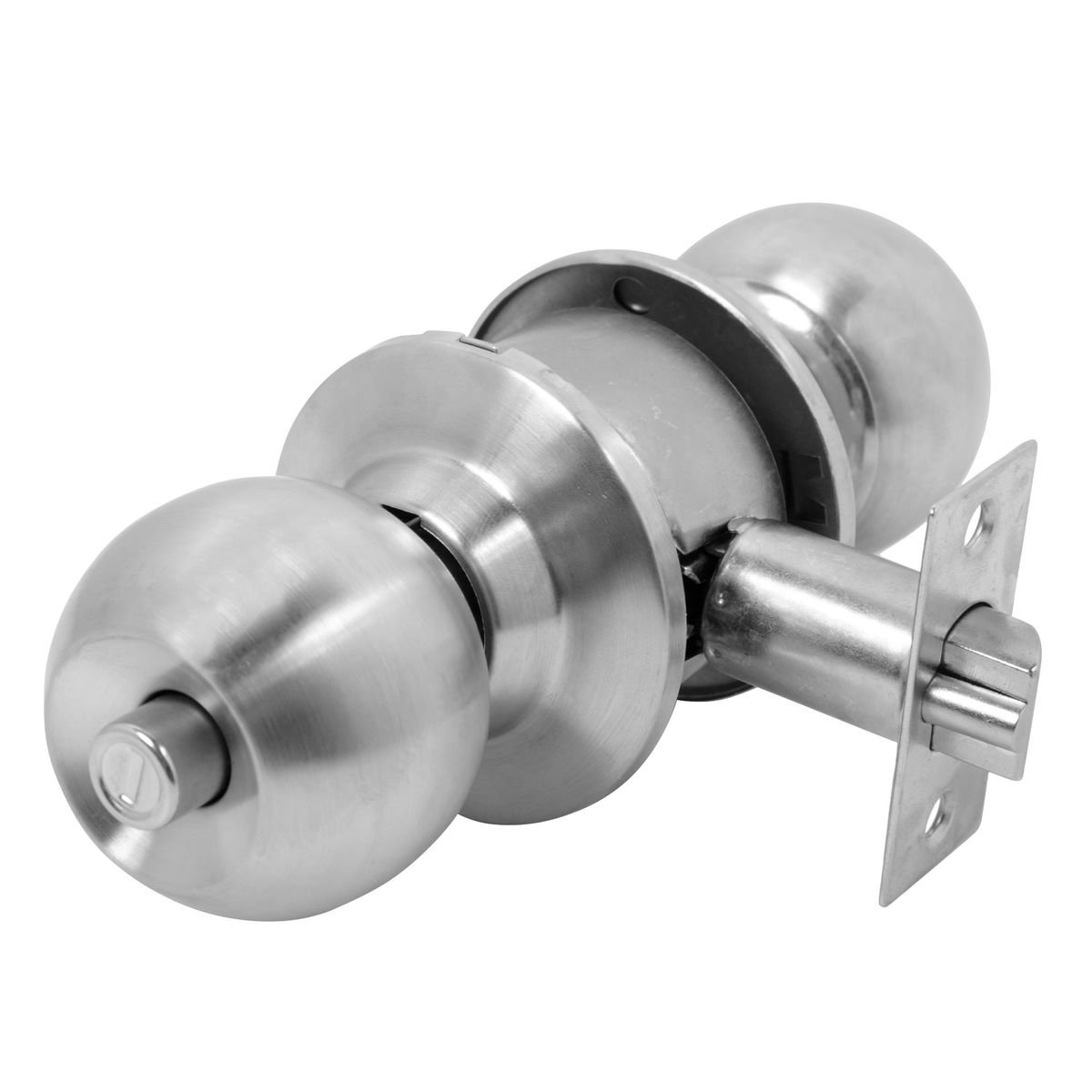 KARSON - Cerradura de Pomo Dormitorio Acero Inoxidable