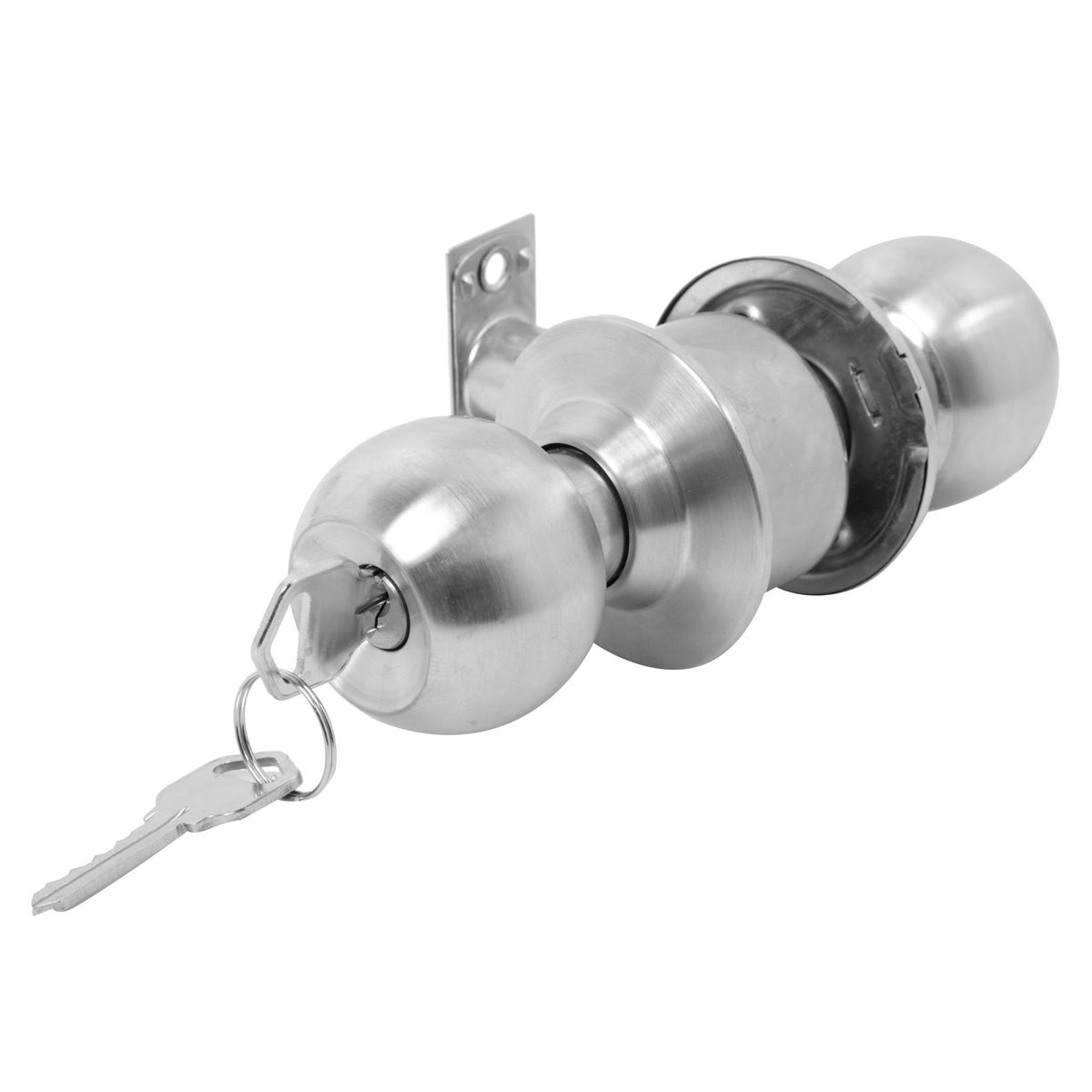 KARSON - Cerradura de Pomo Dormitorio Acero Inoxidable