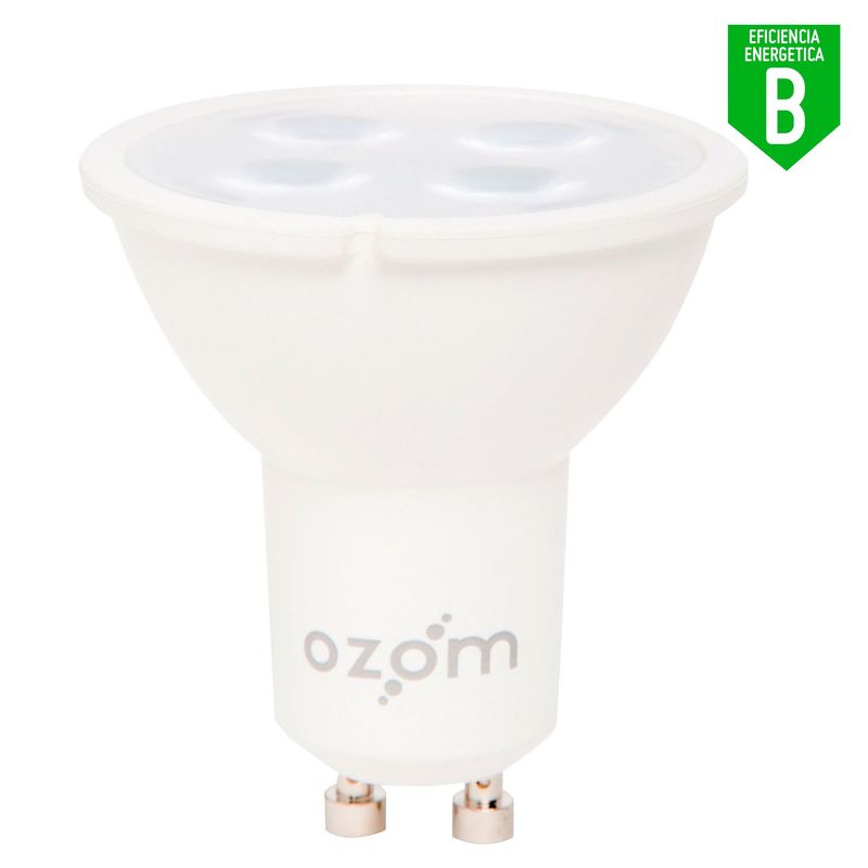 OZOM - Focos LED Dicroicos 5W Gu10 Luz Amarilla