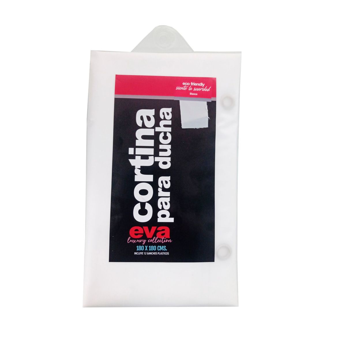 DOS POR MEDIO - Cortina de Baño Eva Blanco 180x180cm