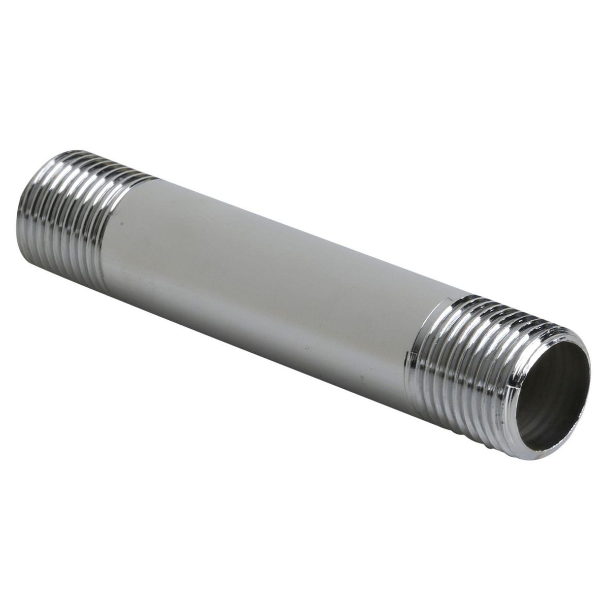 BRONZOTEK - Niple de bronce cromado de 1/2" x 4"