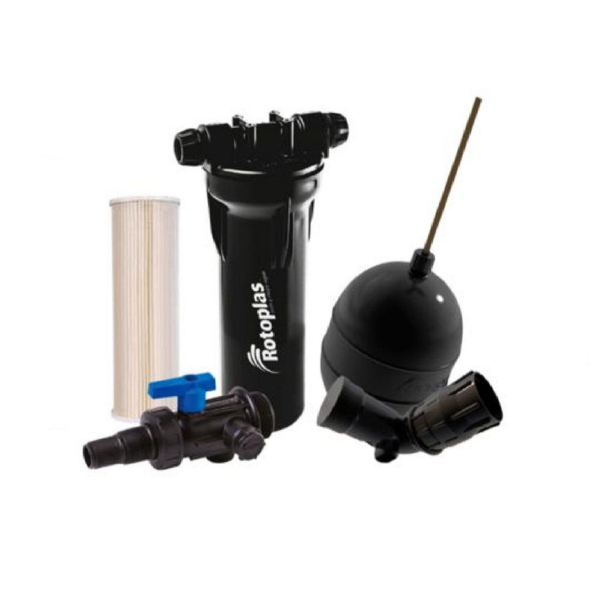 ROTOPLAS - Pack Multiconector + Filtro para Tanques + Válvula y Flotador