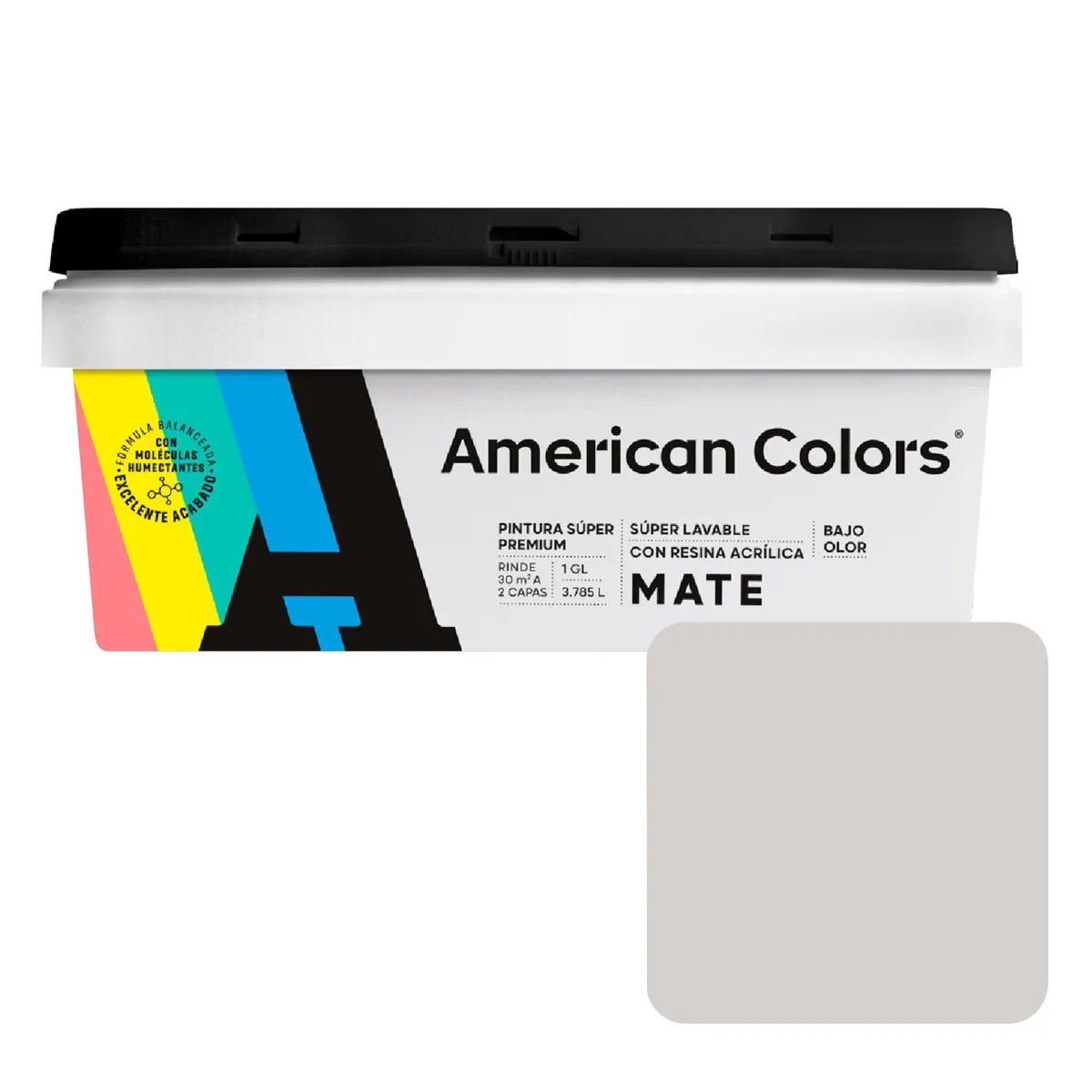 AMERICAN COLORS - Pintura American Colors Gris Clasico 1GL