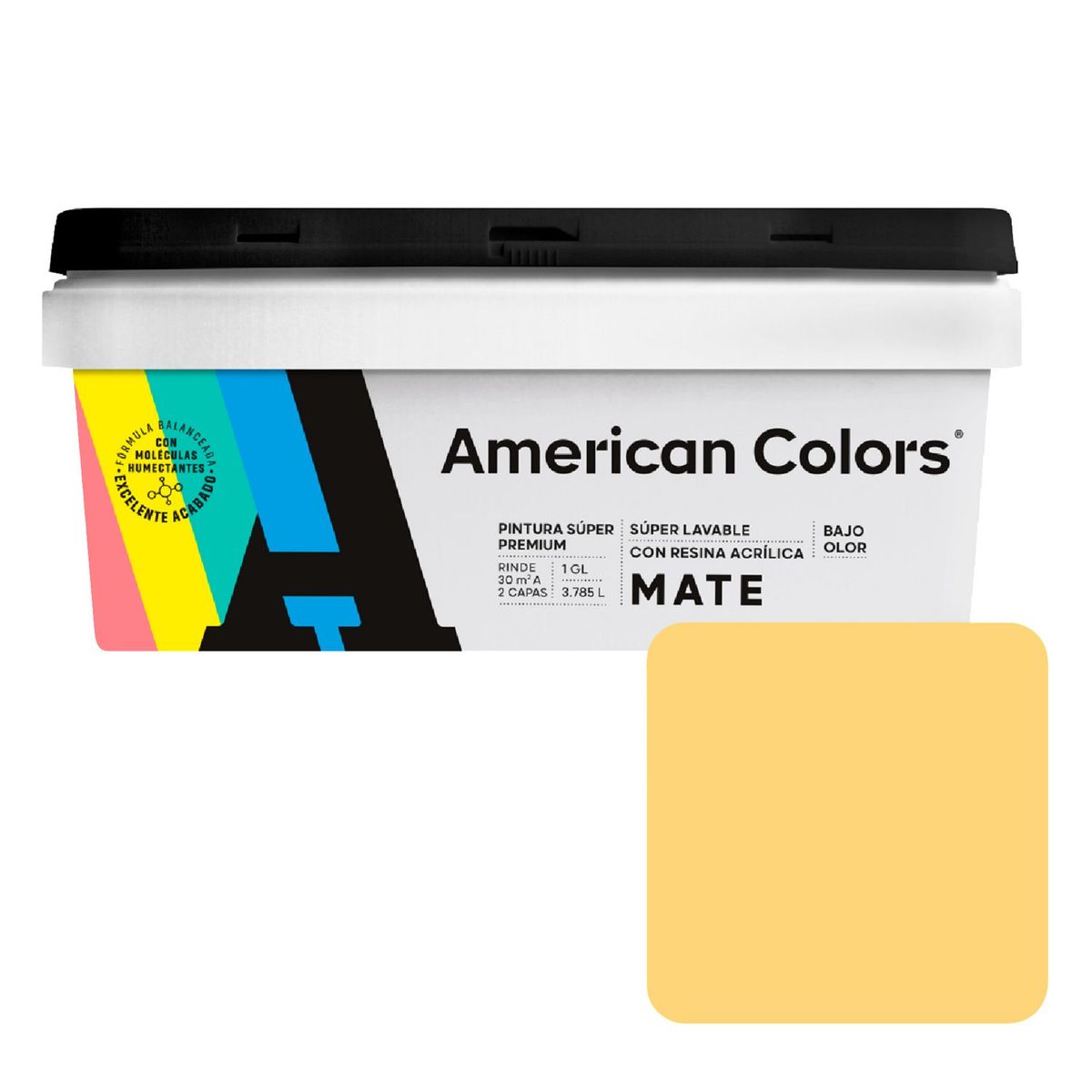 AMERICAN COLORS - Pintura American Colors Amarillo Real 1GL