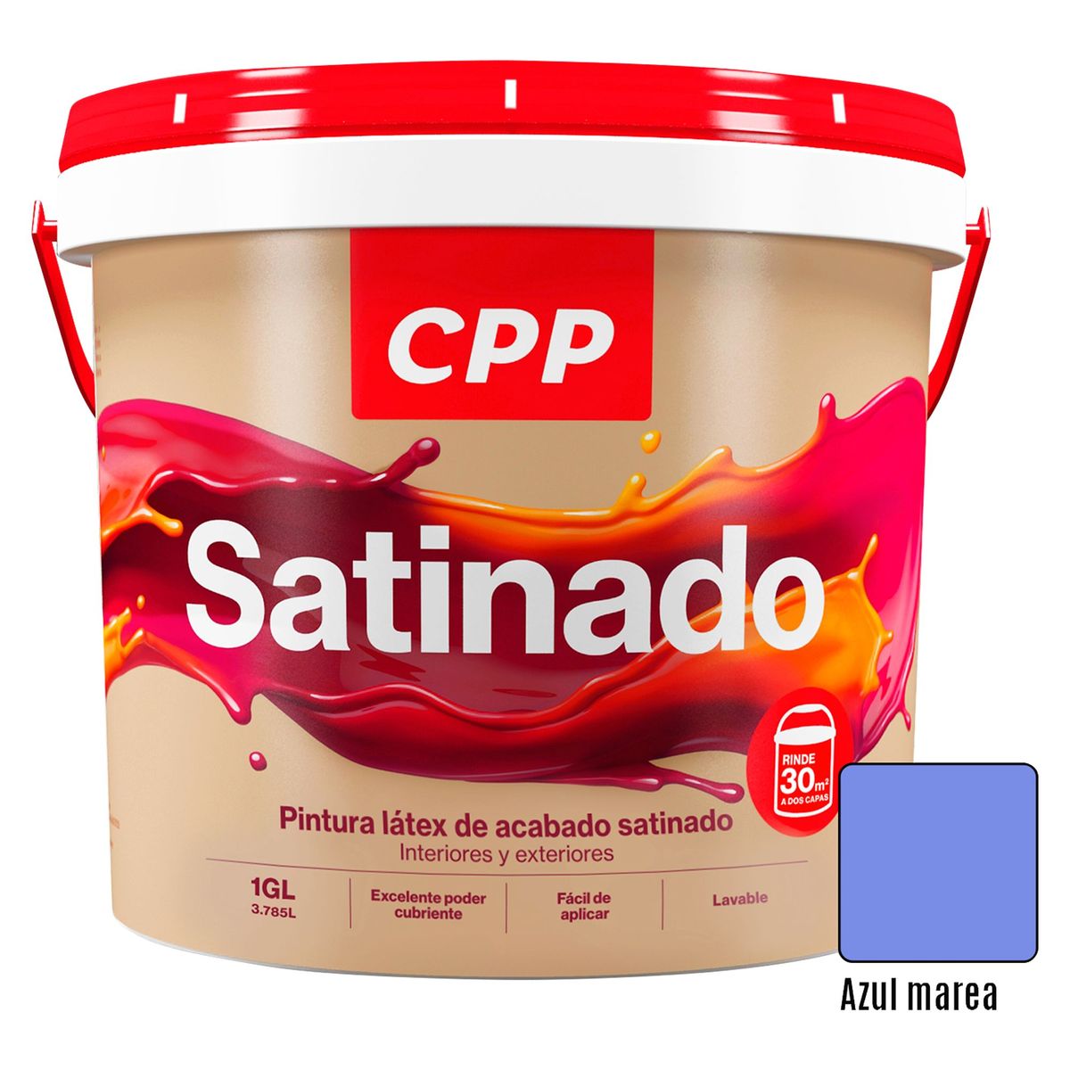 CPP - Pintura CPP Látex Satinado Azul Marea 1GL