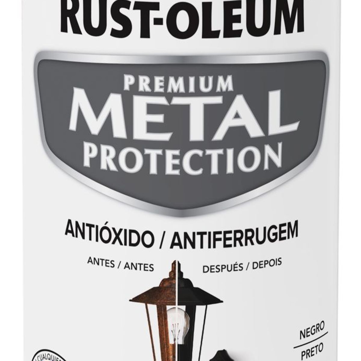 RUST OLEUM - Spray protector de superfices metalicas Mate Negro 340 Gr