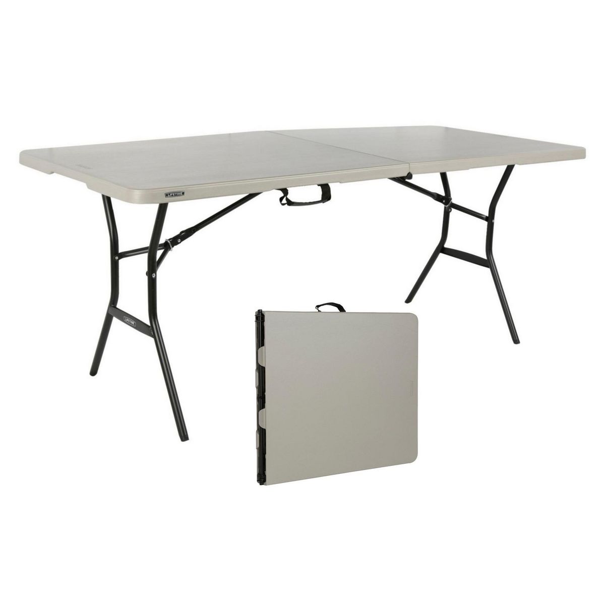 LIFETIME - Mesa Plegable Rectangular Gris 180CM