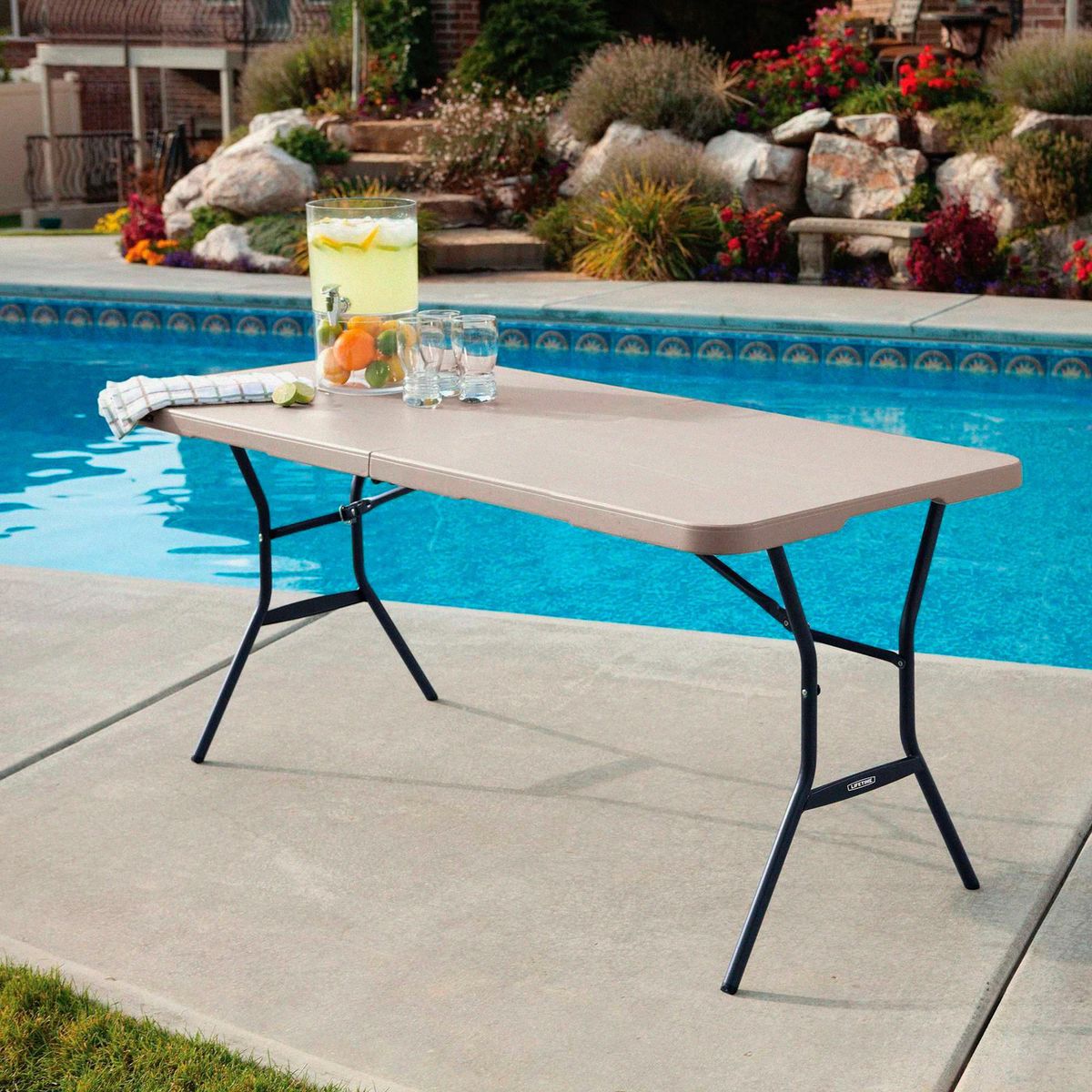 LIFETIME - Mesa Plegable Rectangular Lifetime Arena 244CM