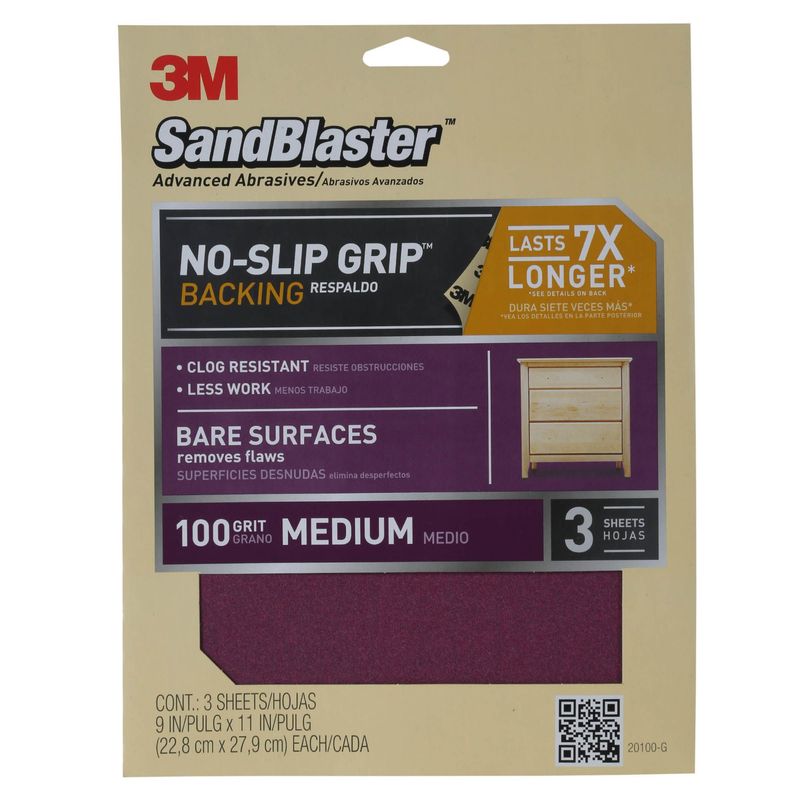ACE - Lija Madera Grano n 100 ACE x3und.