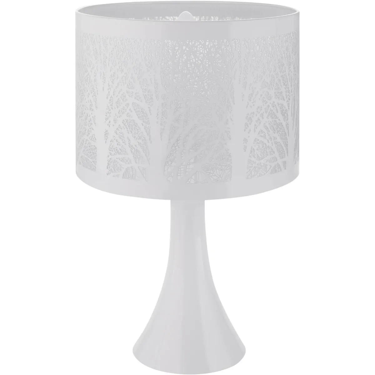 CASA BONITA - Lámpara de Escritorio Deco JY91 Nimes Gris/Plata 40 W 18x16 cm