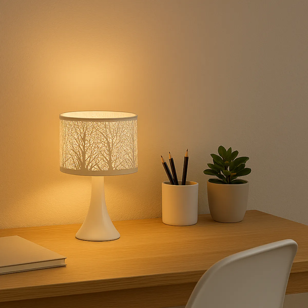 CASA BONITA - Lámpara de Escritorio Deco JY91 Nimes Gris/Plata 40 W 18x16 cm