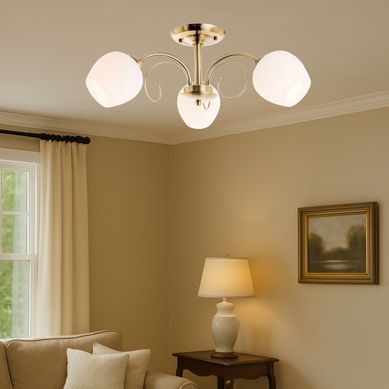 Lmpara de Techo Valencia 3L E27 Blanco