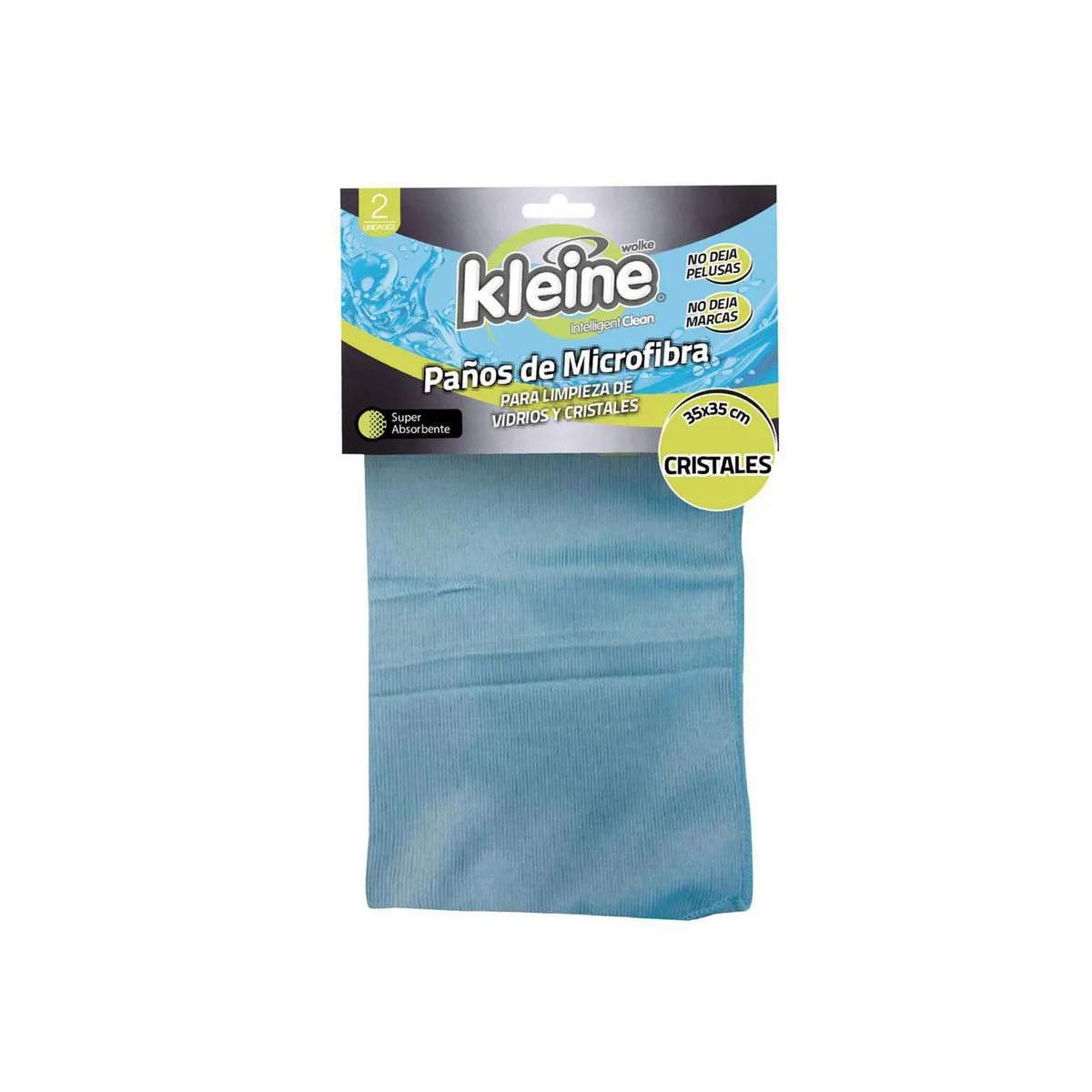 KLEINE WOLKE - Paño Microfibra Para Vidrios Pack X2 Ts 35X35