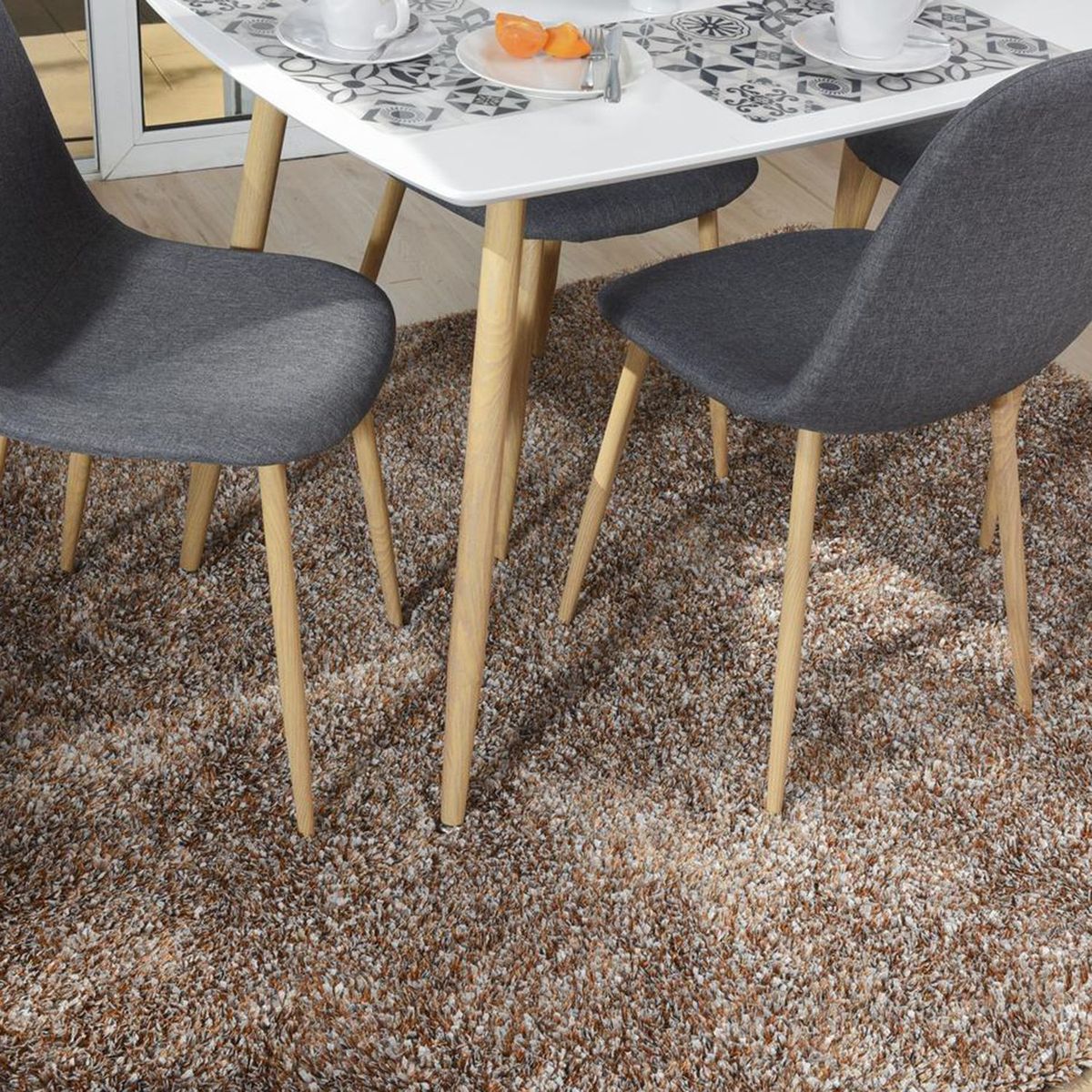 JUST HOME COLLECTION - Alfombra Rectangular Marron Radiance Low