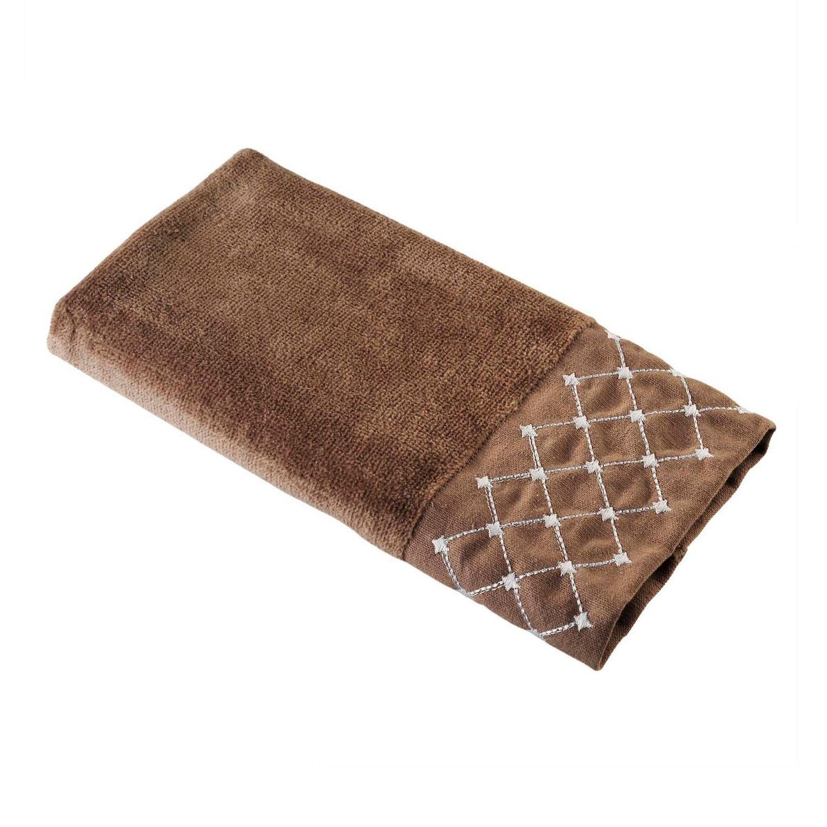 JUST HOME COLLECTION - Toalla de Baño de Visita de Algodón Rombos 30x50cm Rosada