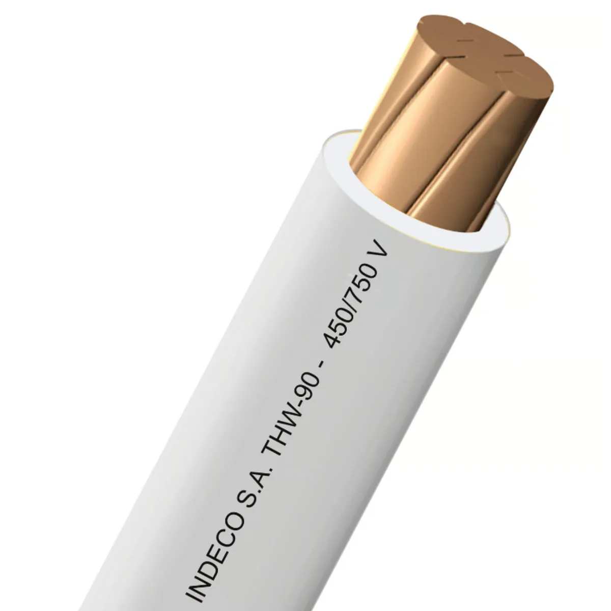 INDECO - Cable THW 6mm2 Blanco 100 Metros