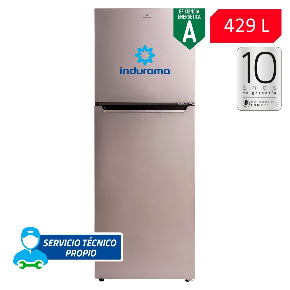 INDURAMA - Refrigeradora Indurama 321 Lt Top Freezer RI-429 Croma