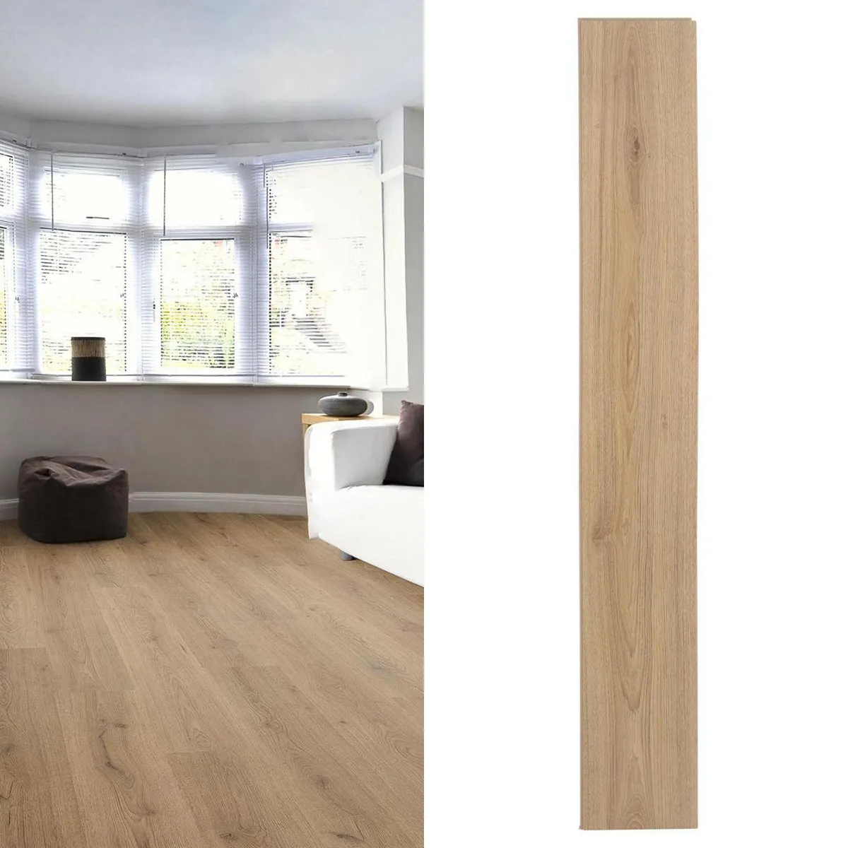 HOLZTEK - Piso Laminado AOK Marrón AC4 8mm 2.13m2