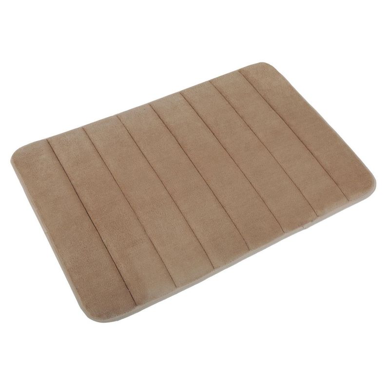CASA BONITA - Piso de Baño Rectangular Rayas 43.5x61.5cm Arena