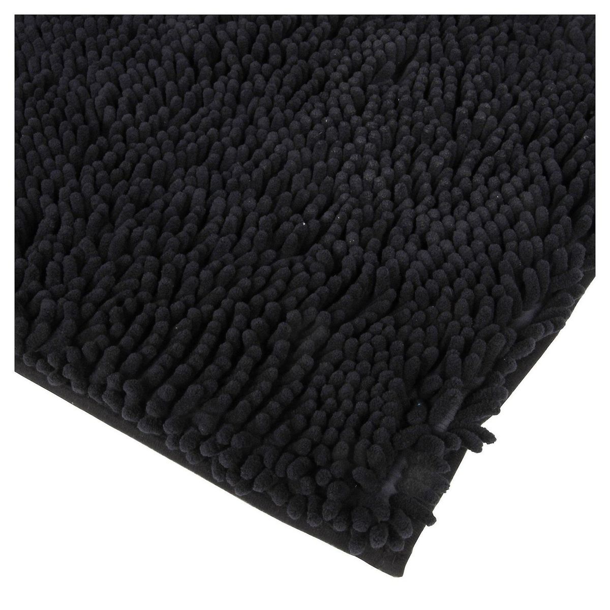 JUST HOME COLLECTION - Piso de Baño Rectangular Elite 43x61cm Negro