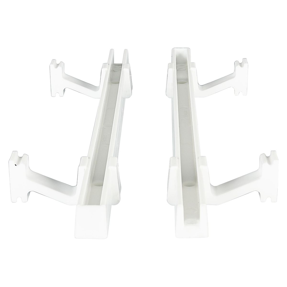 REJIPLAST - Kit de Rieles de Plástico para Rejilla Blanco