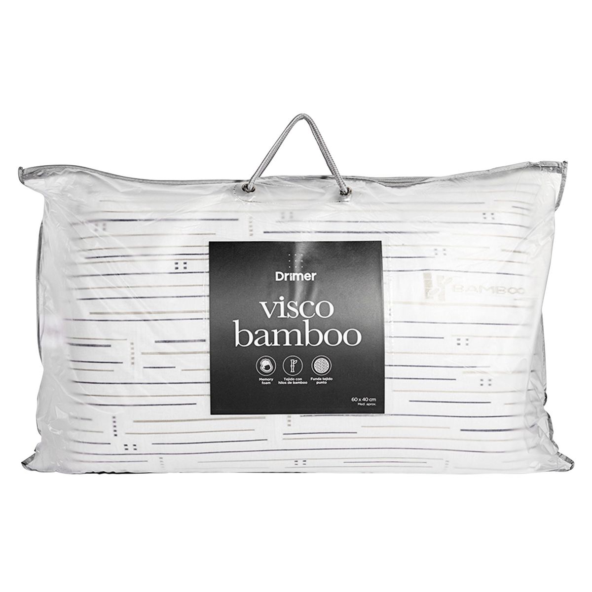 DRIMER - Almohada Drimer Viscoelástica Bambú 60x40cm