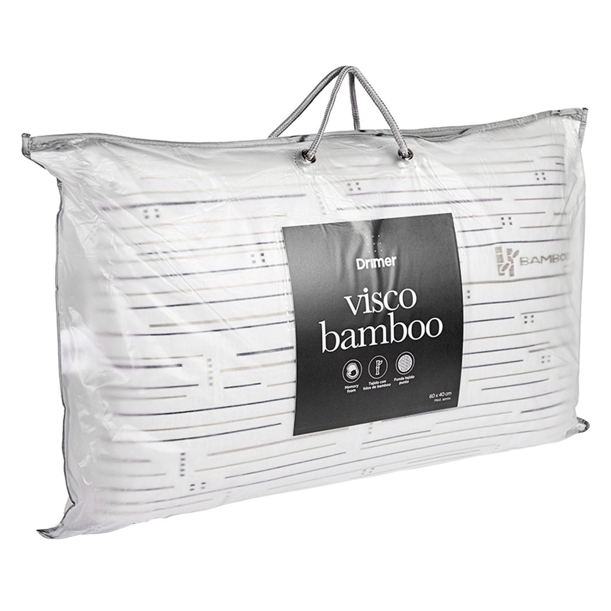 DRIMER - Almohada Drimer Viscoelástica Bambú 60x40cm