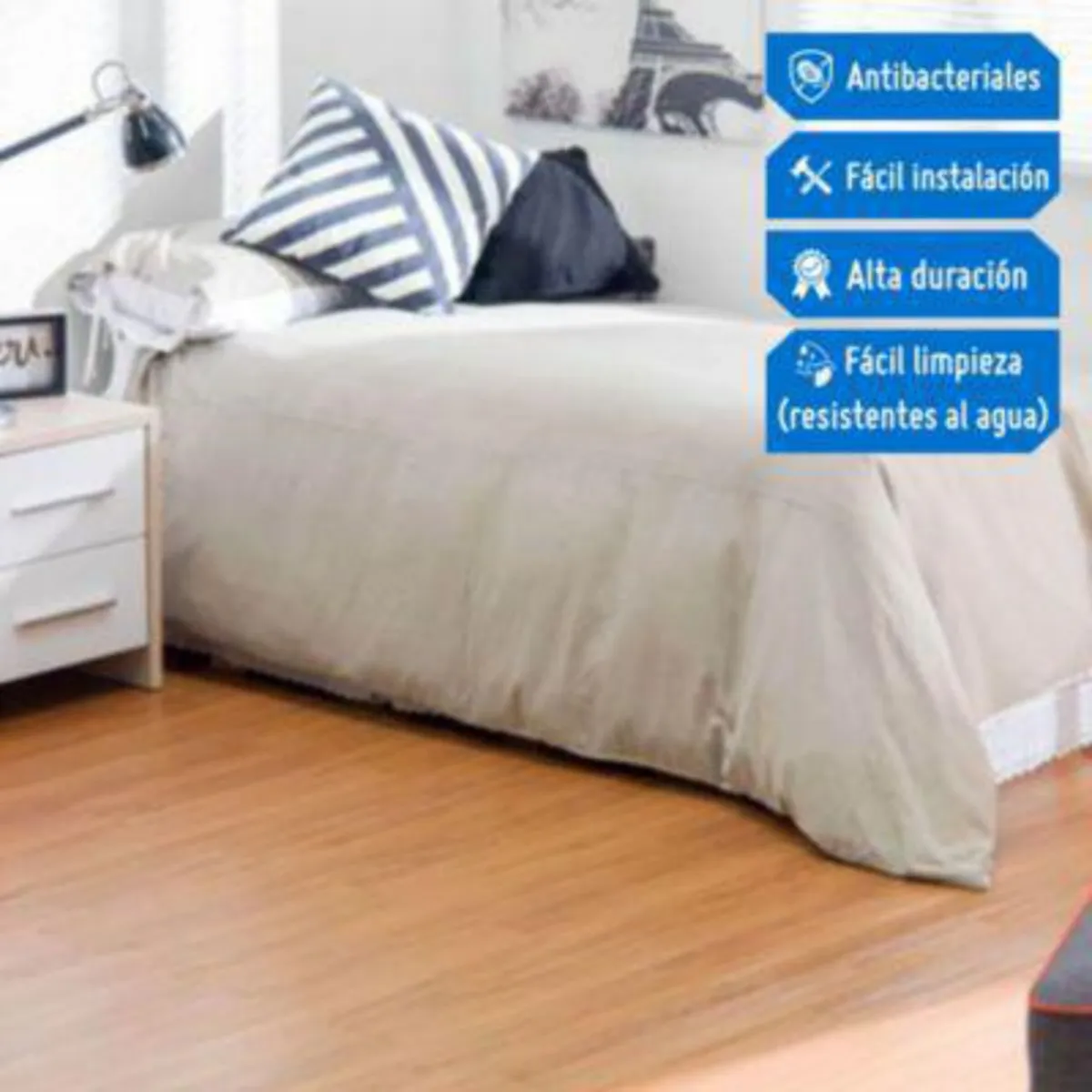 HOLZTEK - Piso viní­lico nogal 2mm - Venta por metro cuadrado