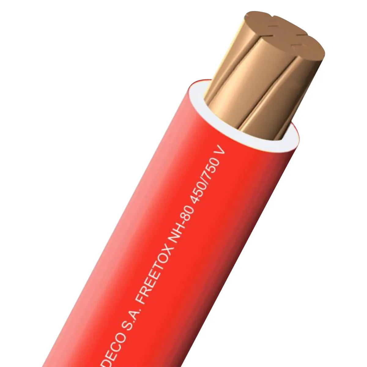 INDECO - Cable NH-80 450/750V 6mm2 Rojo 100 Metros