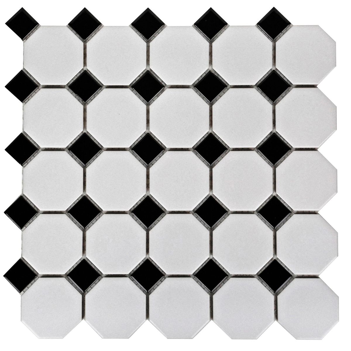 HOLZTEK - Malla decorativa 29x29cm Blanco y negro