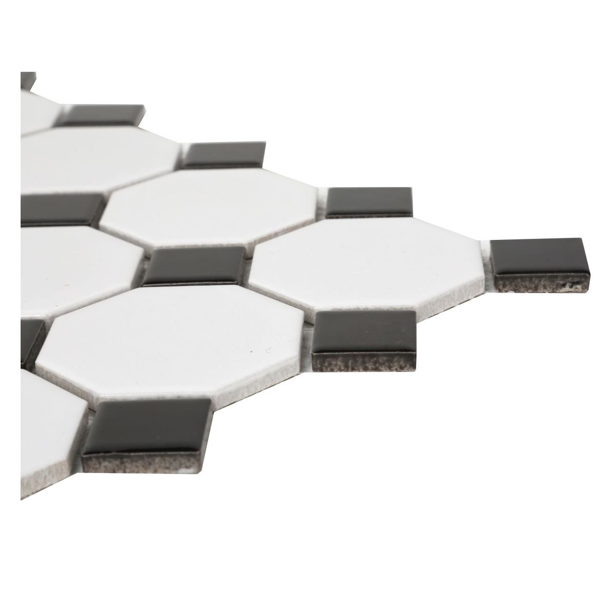 HOLZTEK - Malla decorativa 29x29cm Blanco y negro