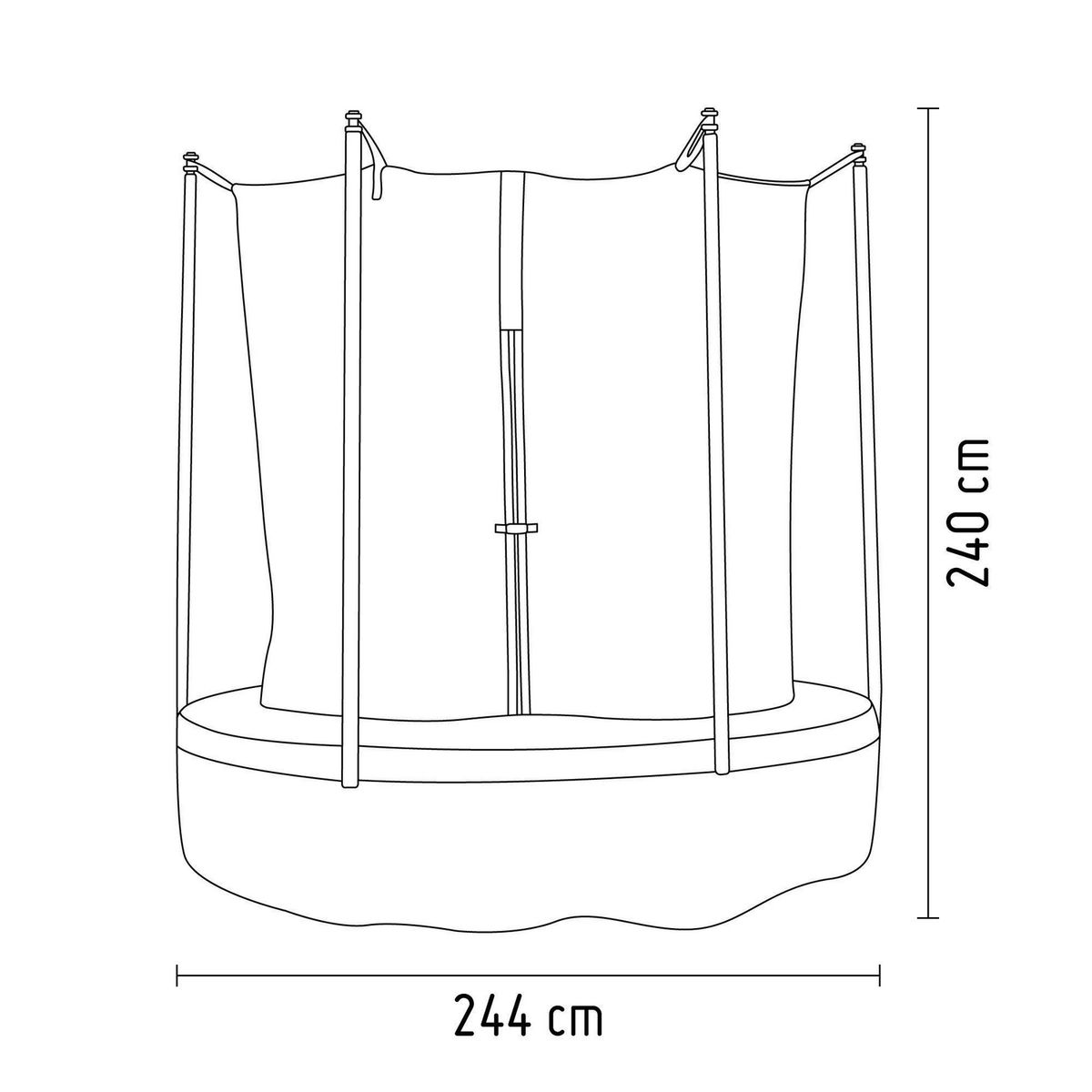 GAME POWER - Cama Saltarina 2.44m Game Power