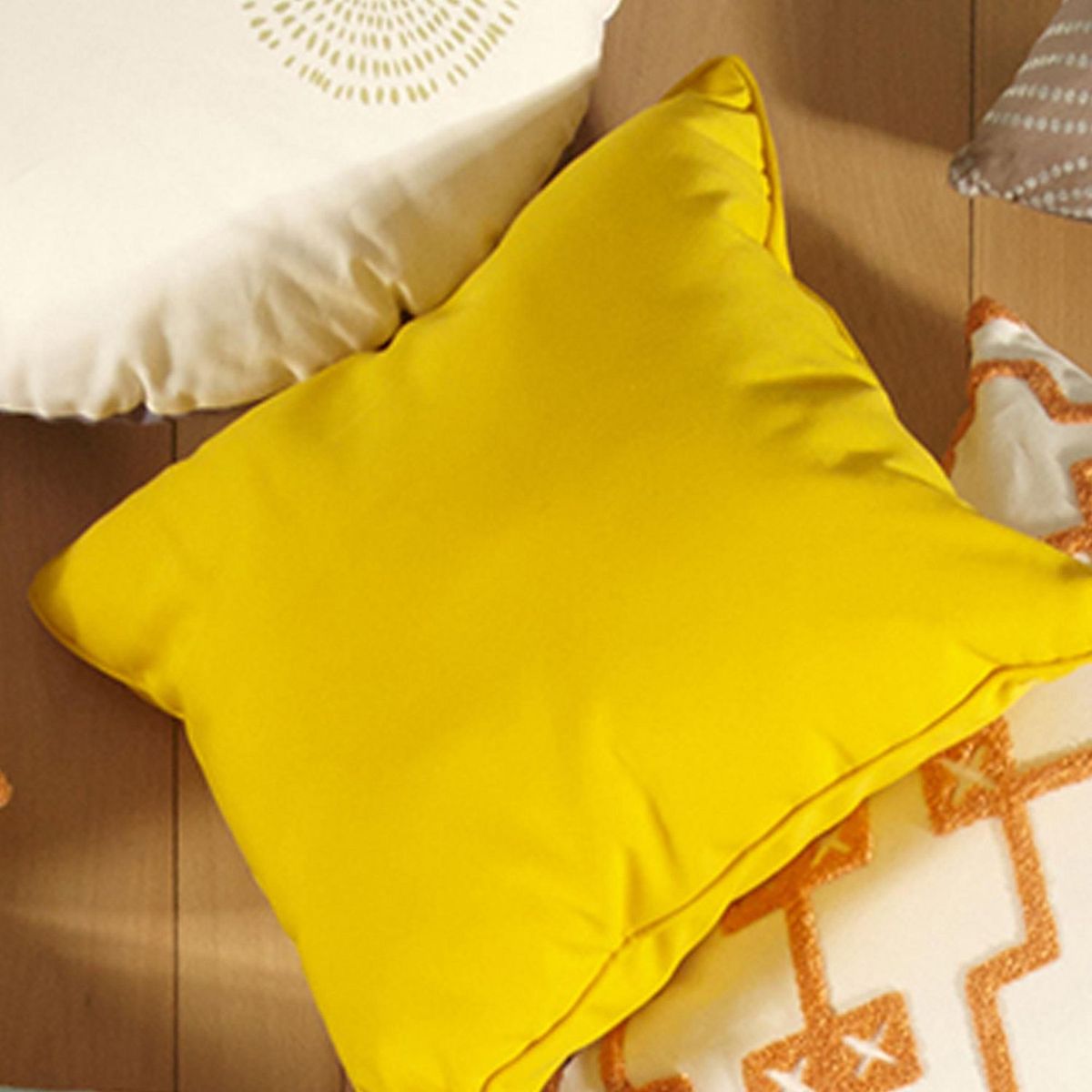 CASA BONITA - Cojín Decorativo Amarillo 45x45cm