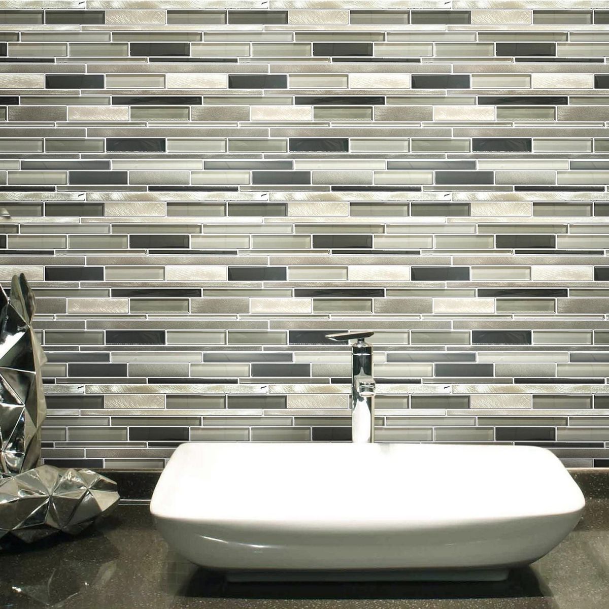 HOLZTEK - Malla decorativa Gris 30x30cm