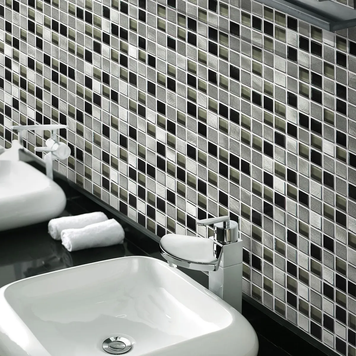 HOLZTEK - Malla decorativa Mix Gris 30x30cm