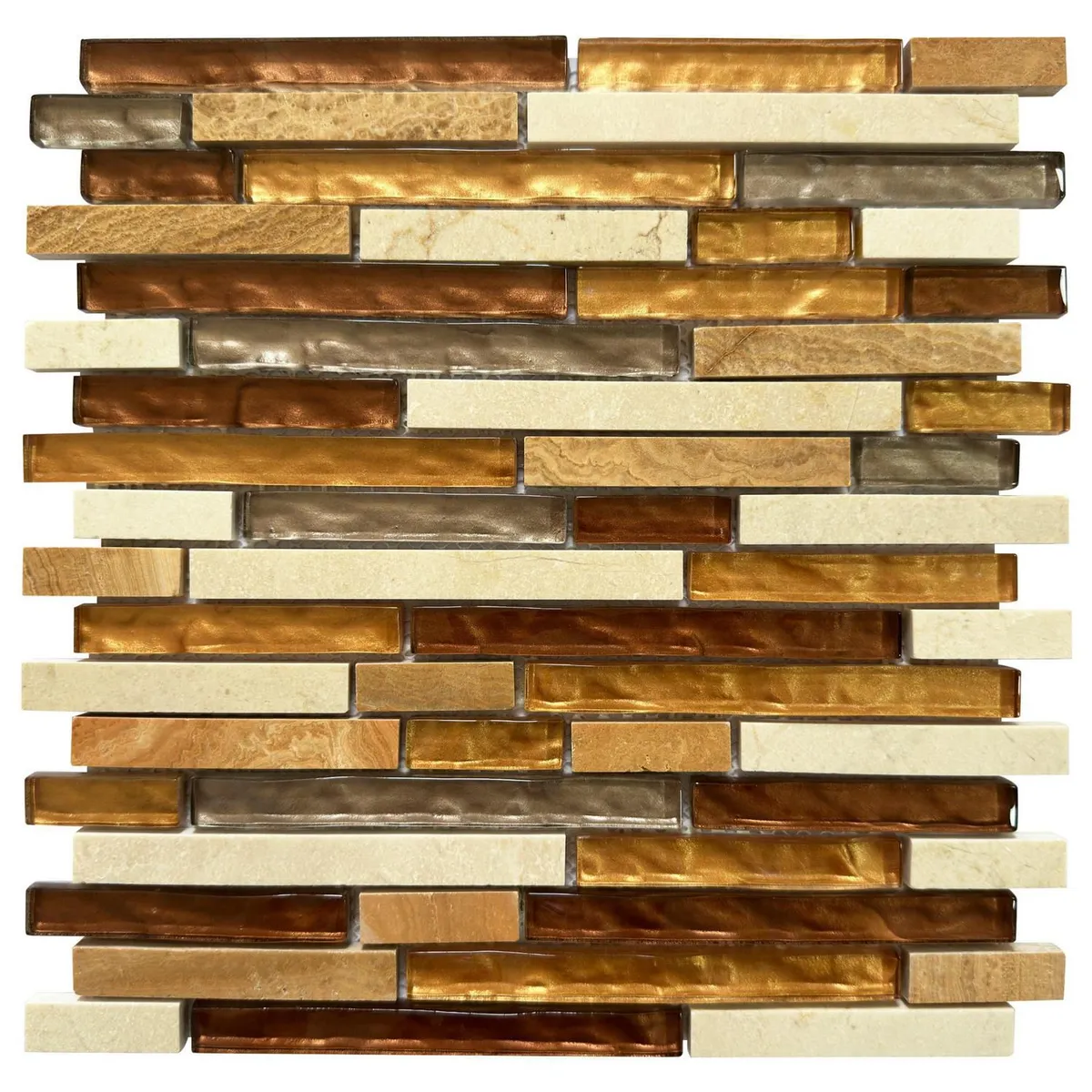 HOLZTEK - Malla decorativa Montevideo Marrón 30x30cm