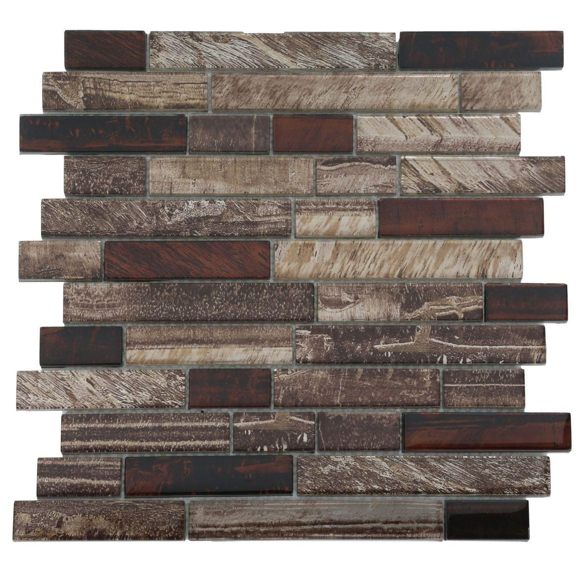 HOLZTEK - Malla decorativa Marrón 30x30cm