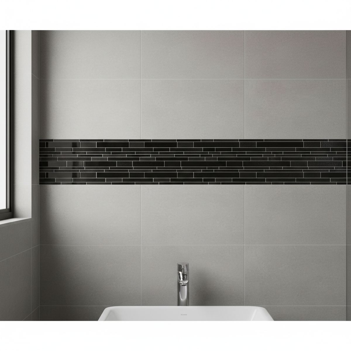 Malla decorativa Negro y gris 30x30cm, marca HOLZTEK - Foto Principal