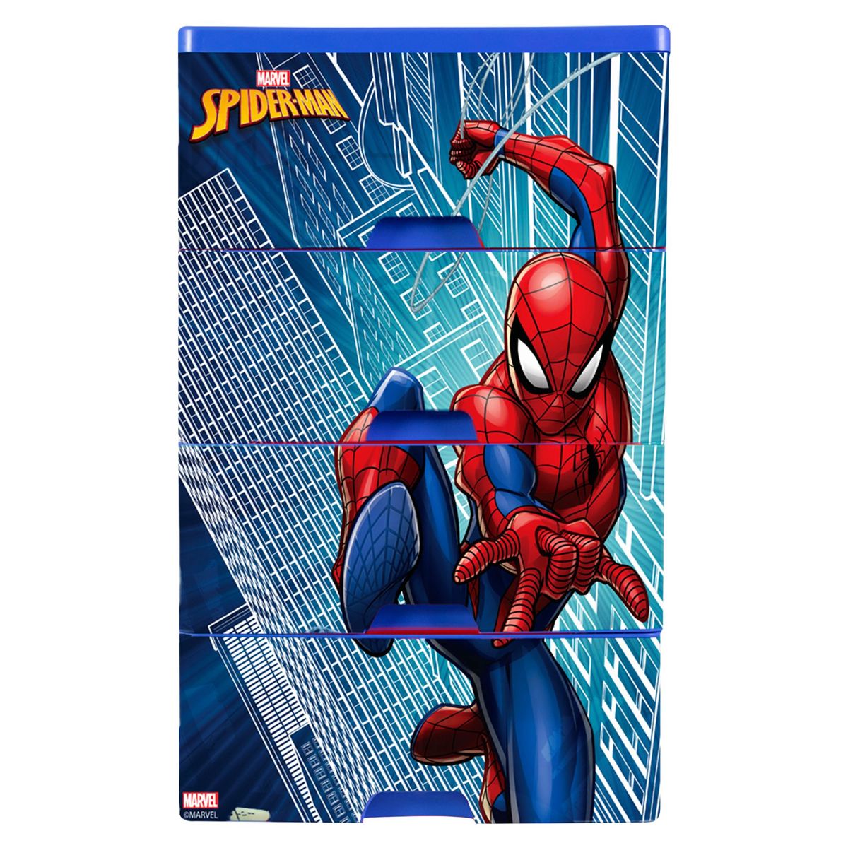 MARVEL - Cómoda 4 cajones Spiderman