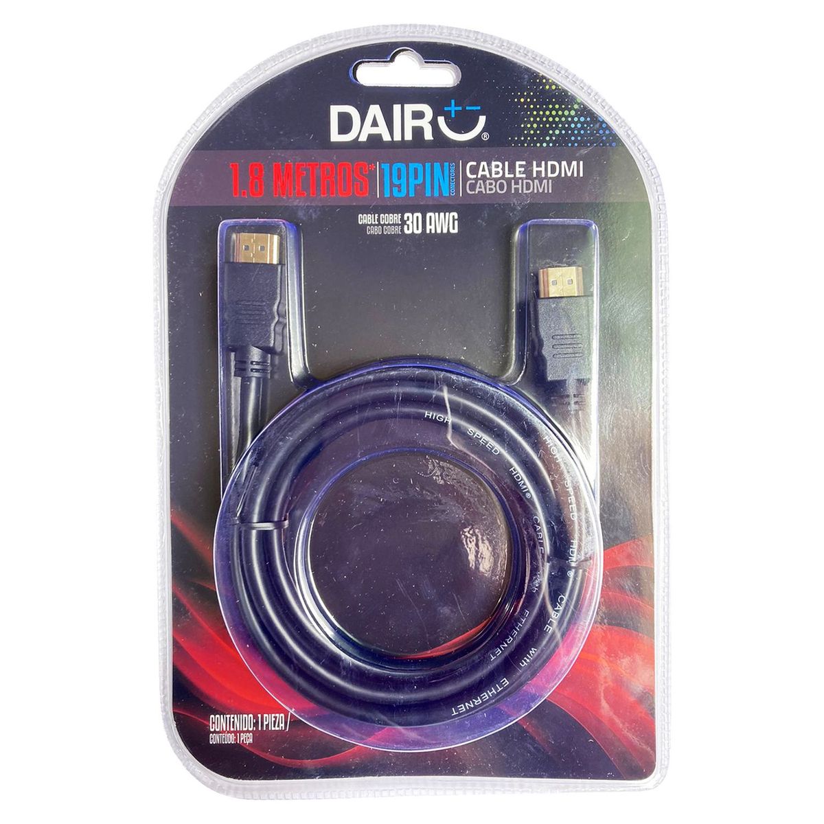 DAIRU - Cable HDMI 1.8 m Dairu Negro