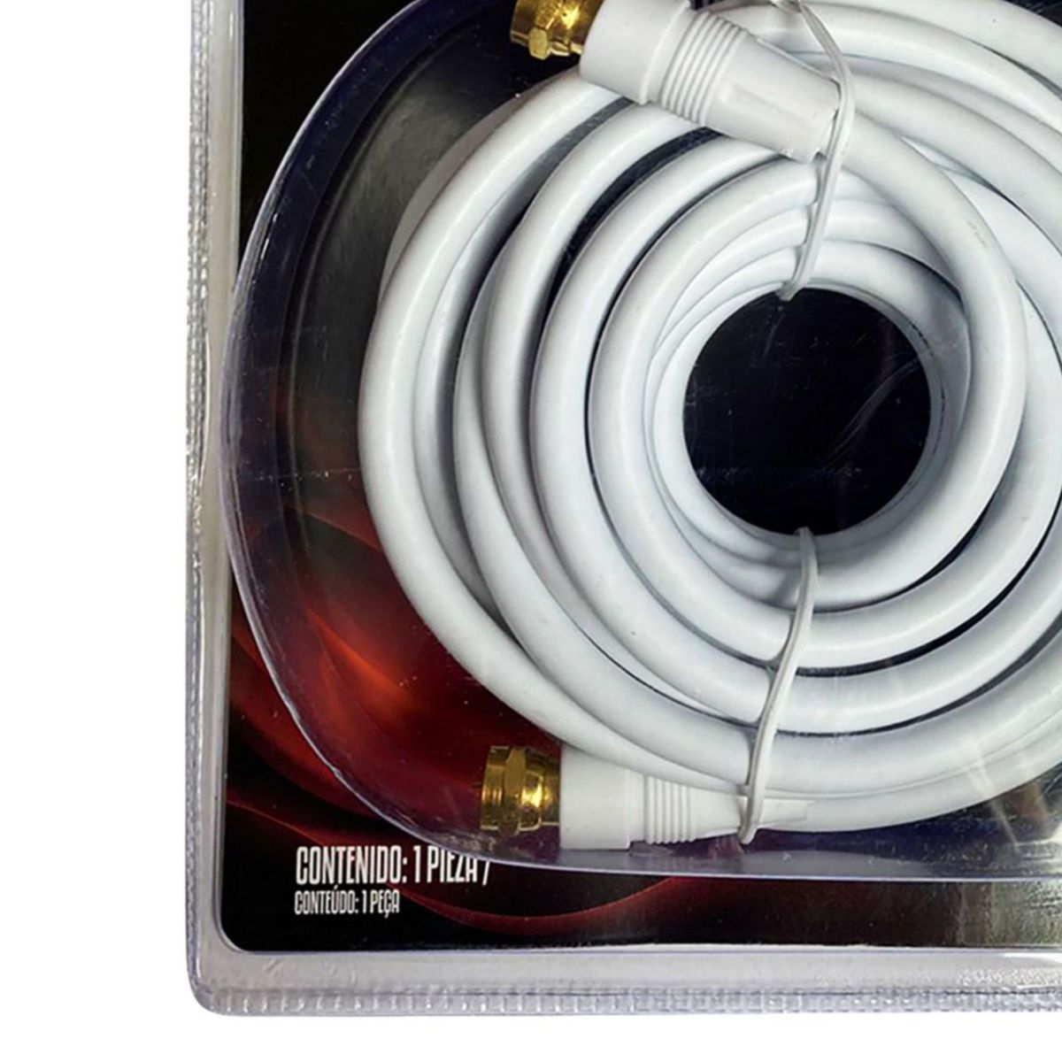 DAIRU - Cable Coaxial Term F 5 m Blanco