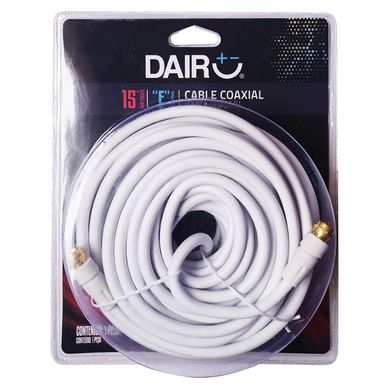 Cable Coaxial Term F 15 m Blanco