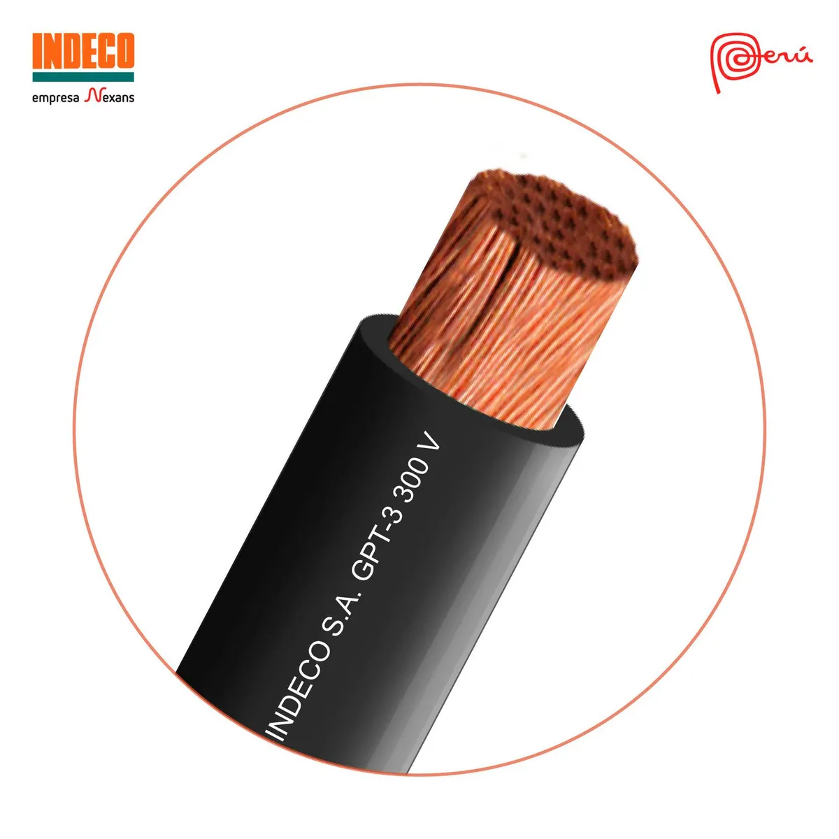 INDECO - Cable GPT 18 AWG Negro 100 Metros