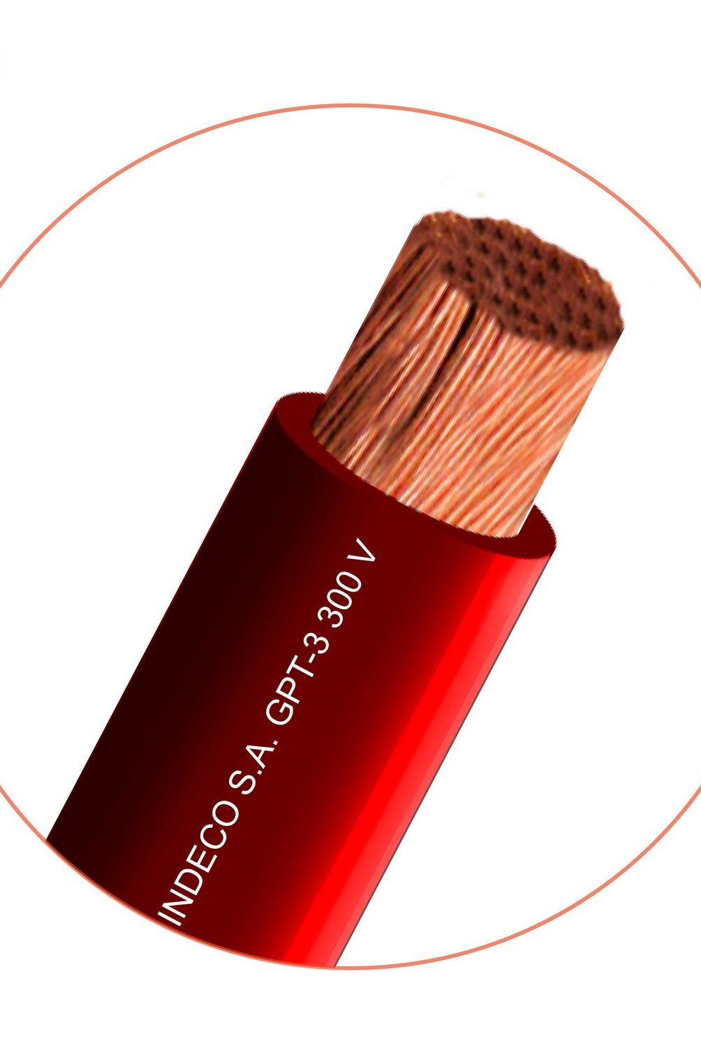 INDECO - Cable GPT 18 AWG Rojo 100 Metros