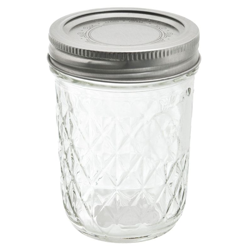  - Set de 12 frascos de vidrio 8 Oz