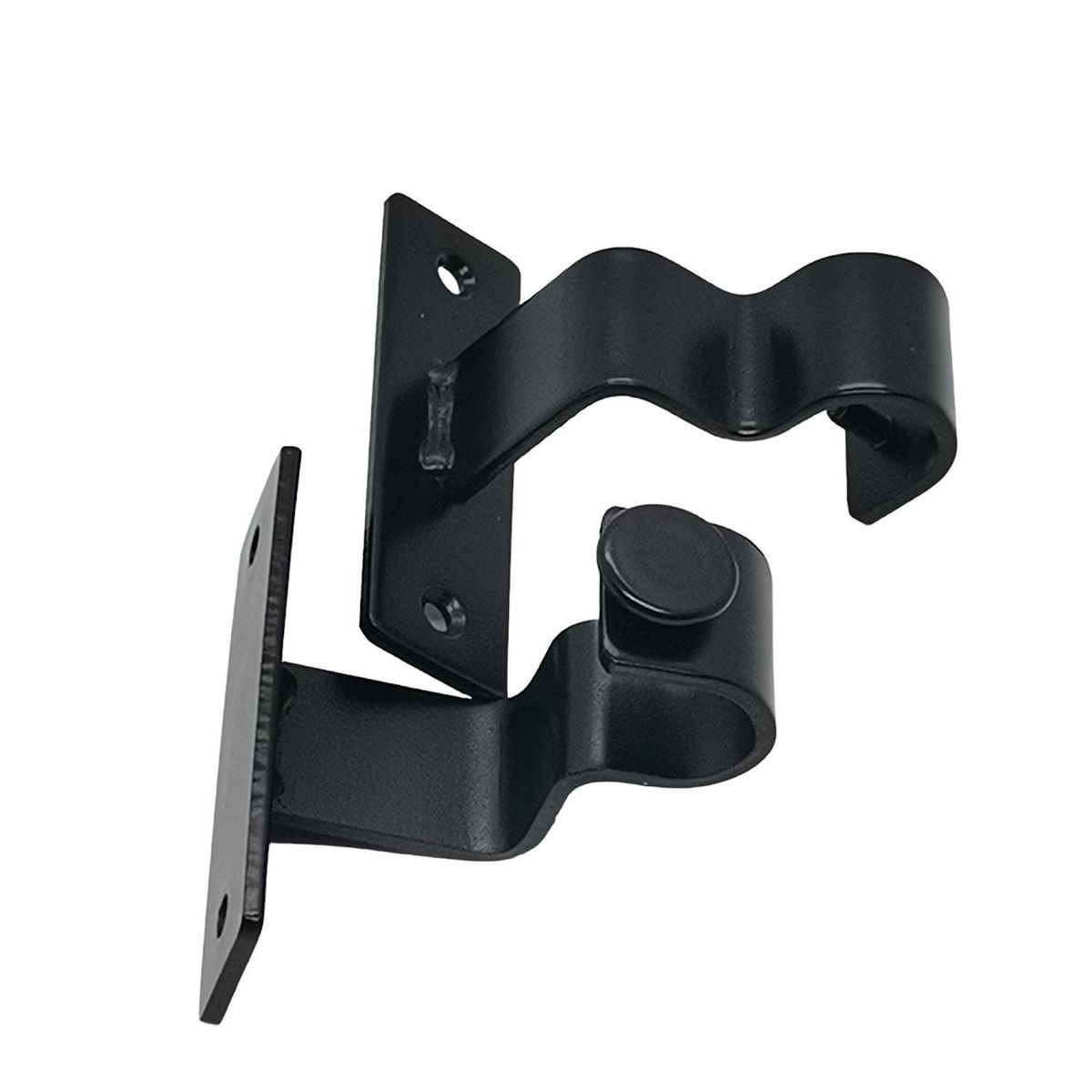 JUST HOME COLLECTION - Soporte Simple Techo fierro negro 19mm (2un)