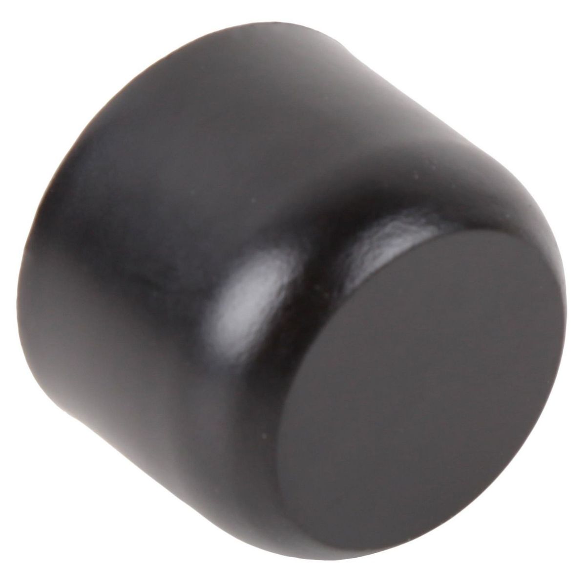 JUST HOME COLLECTION - Terminal Tope fierro negro 19mm (2un)