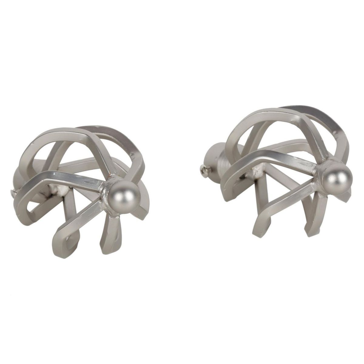 JUST HOME COLLECTION - Terminal Bola Alambre fierro plateado 19mm (2 un)